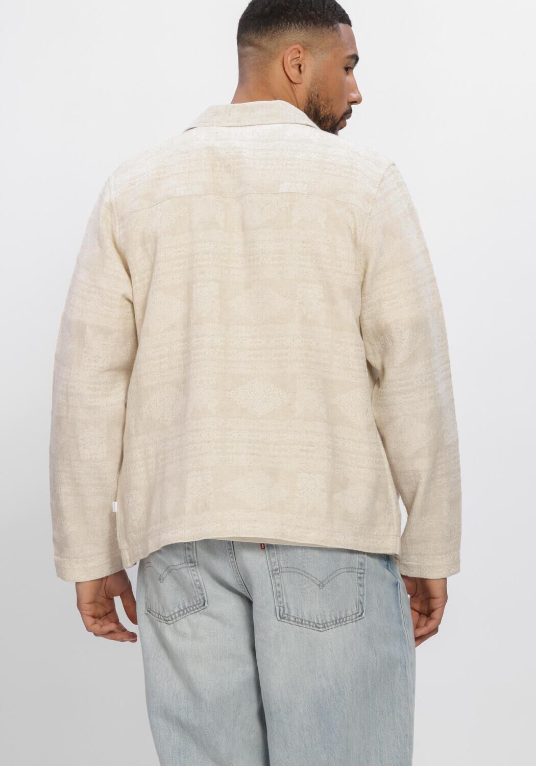 JC RAGS OVERSHIRT BENJI JACQUARD Surchemises en beige - large