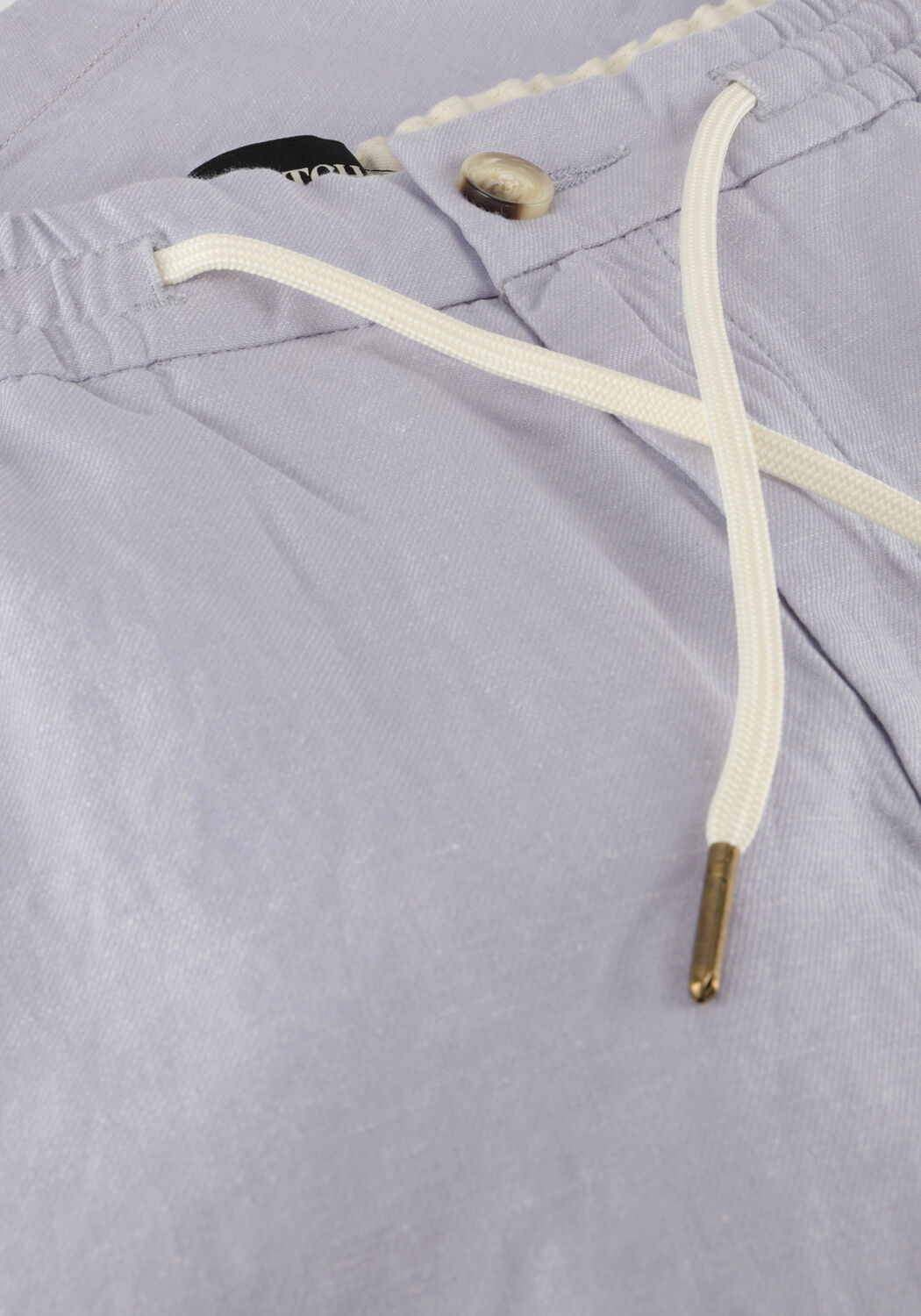 Lichtgrijze SCOTCH & SODA Korte broek FAVE - COTTON/LINEN TWILL BERMUDA SHORT - large