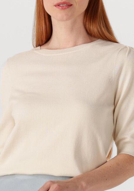 SUMMUM Haut SHORT SLEEVE SWEATER Écru - large