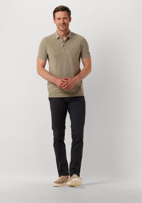 CAST IRON Polo SHORT SLEEVE POLO PIQUE GARMENT DYED en beige - large