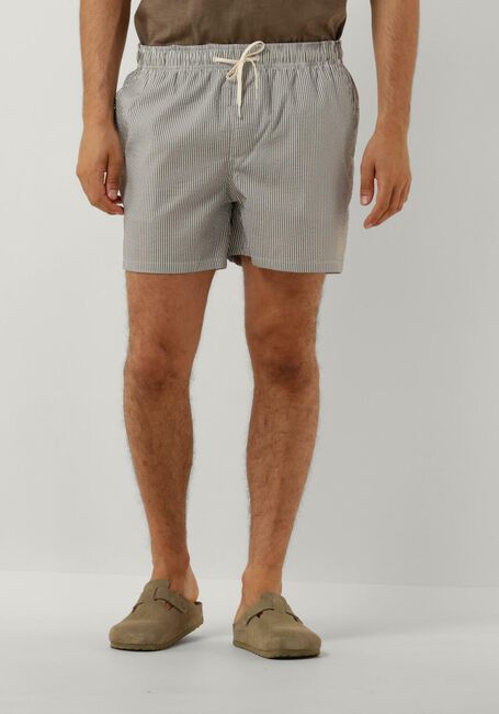 Olijf SELECTED HOMME  SLHCOOPER SEERSUCKER SWIMSHORTS - large