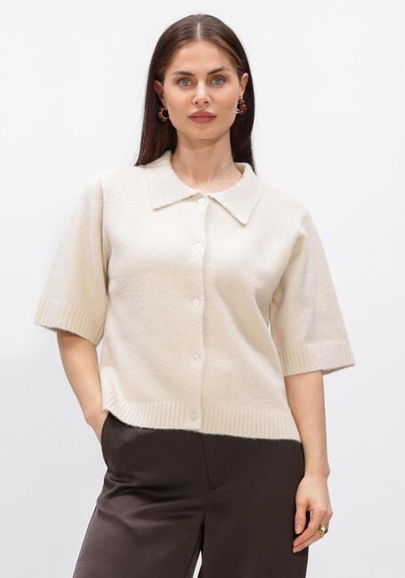 Creme NEO NOIR  CUNNA KNIT BLOUSE - large