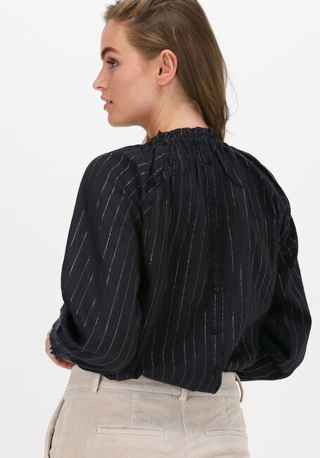 Donkerblauwe BY-BAR  GABY SPARKLE BLOUSE - large