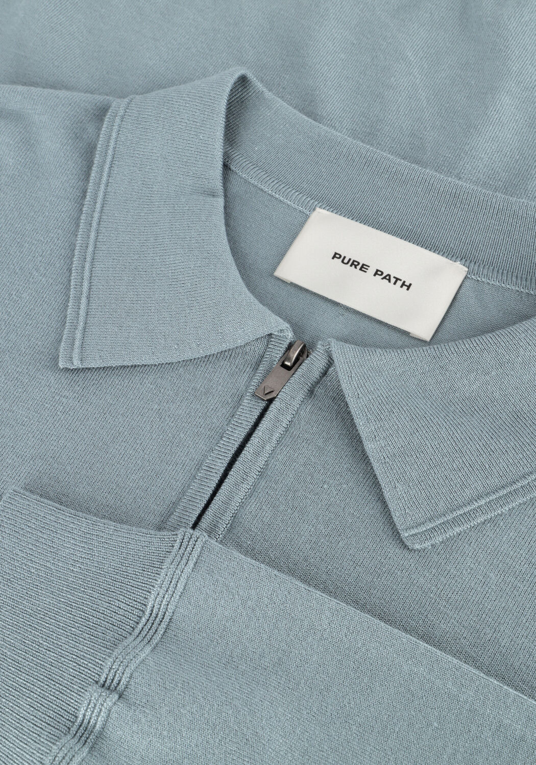 PURE PATH Polo REGULAR FIT KNITWEAR POLO806 en bleu - large