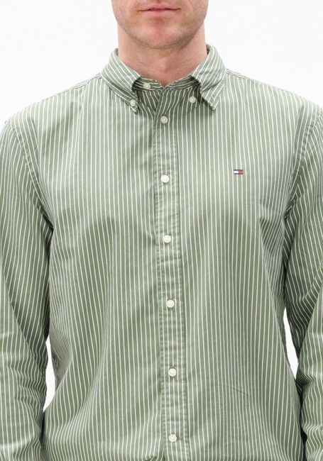 Groene TOMMY HILFIGER Casual overhemd CORE HAIRLINE POPLIN RF SHIRT - large