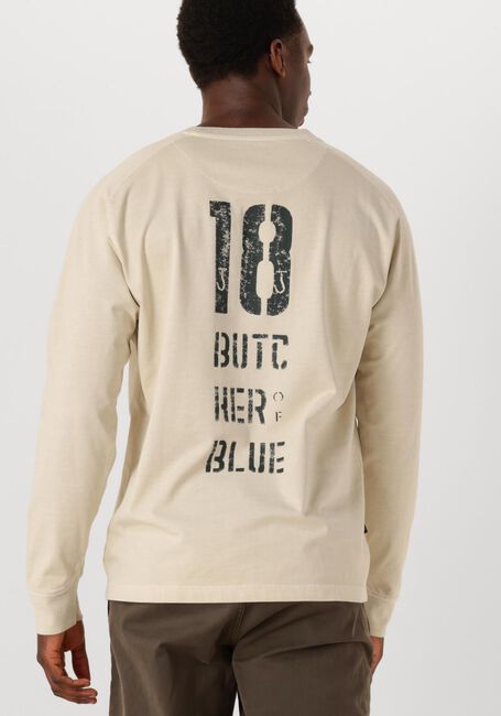 Beige BUTCHER OF BLUE T-shirt ARMY 18 BOB LOOSE TEE LS - large