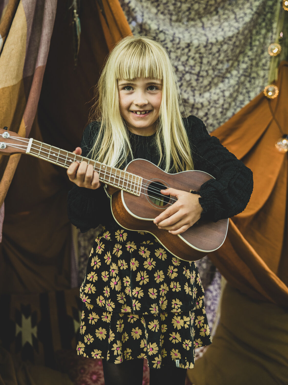 Zwarte LOOXS Little Minirok 2531-7709 - large