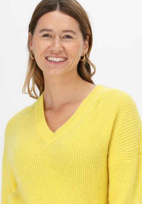 CO'COUTURE Pull LEONA RIB WING KNIT en jaune - large