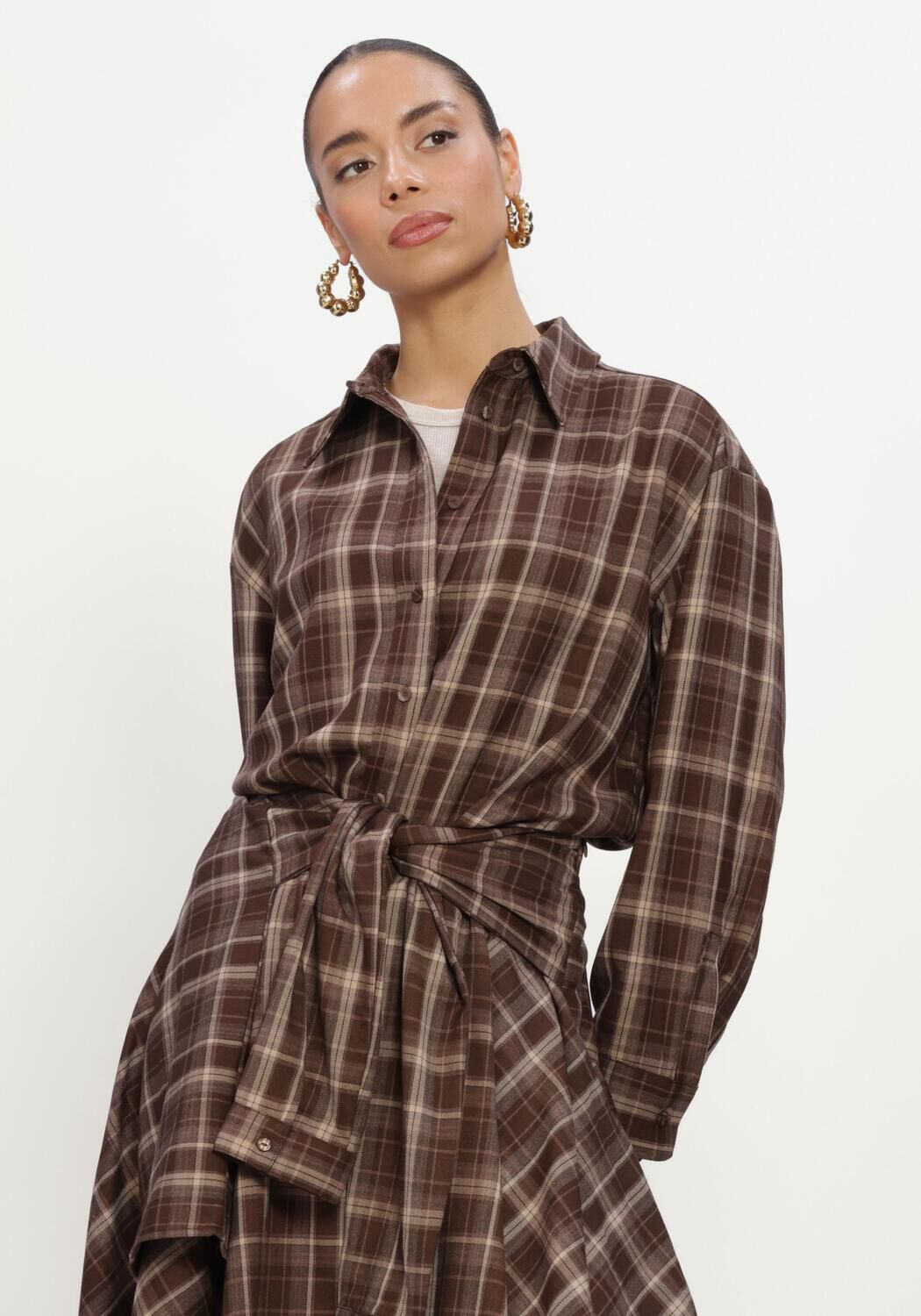 CO'COUTURE DAGNYCC SHIRT Blouses en marron - large