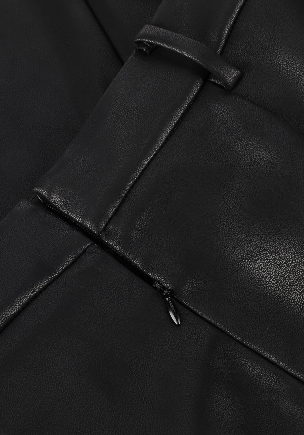 Zwarte NEO NOIR Midirok NETTI FAUX LEATHER SKIRT - large