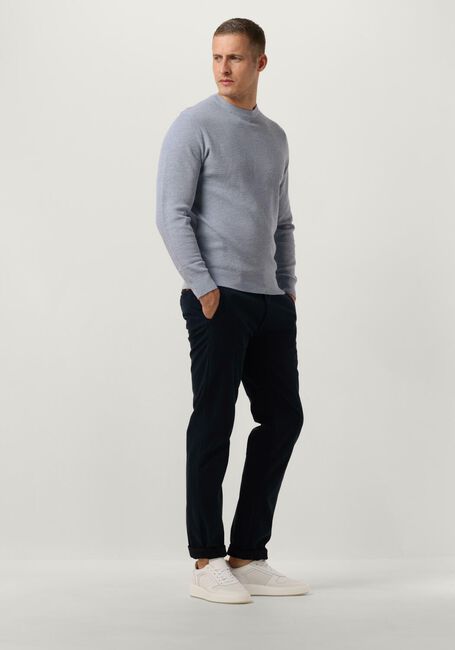 Lichtblauwe PROFUOMO Trui STRUCTURE CREW NECK - large