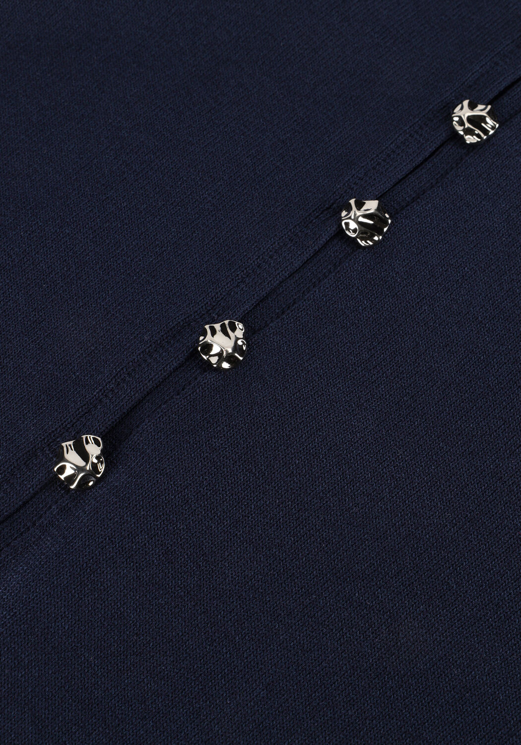 Donkerblauwe NEO NOIR  TELLER KNIT BLOUSE - large