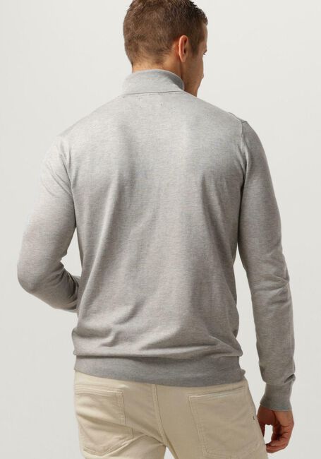 SCOTCH & SODA Col roulé REGULAR FIT ESSENTIALS TURTLE IN ECO VERO en gris - large