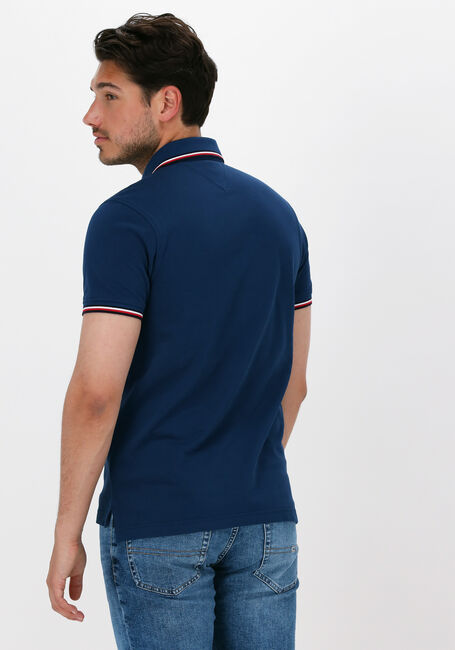 Donkerblauwe TOMMY HILFIGER Polo TOMMY TIPPED SLIM POLO - large