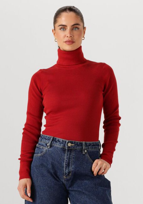 Rode CALVIN KLEIN Coltrui WOVEN LABEL ROLL NECK - large