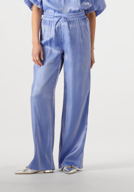 Blauwe DANTE6 Pantalon SOIR SHIMMER WIDE LEG PANTS - large