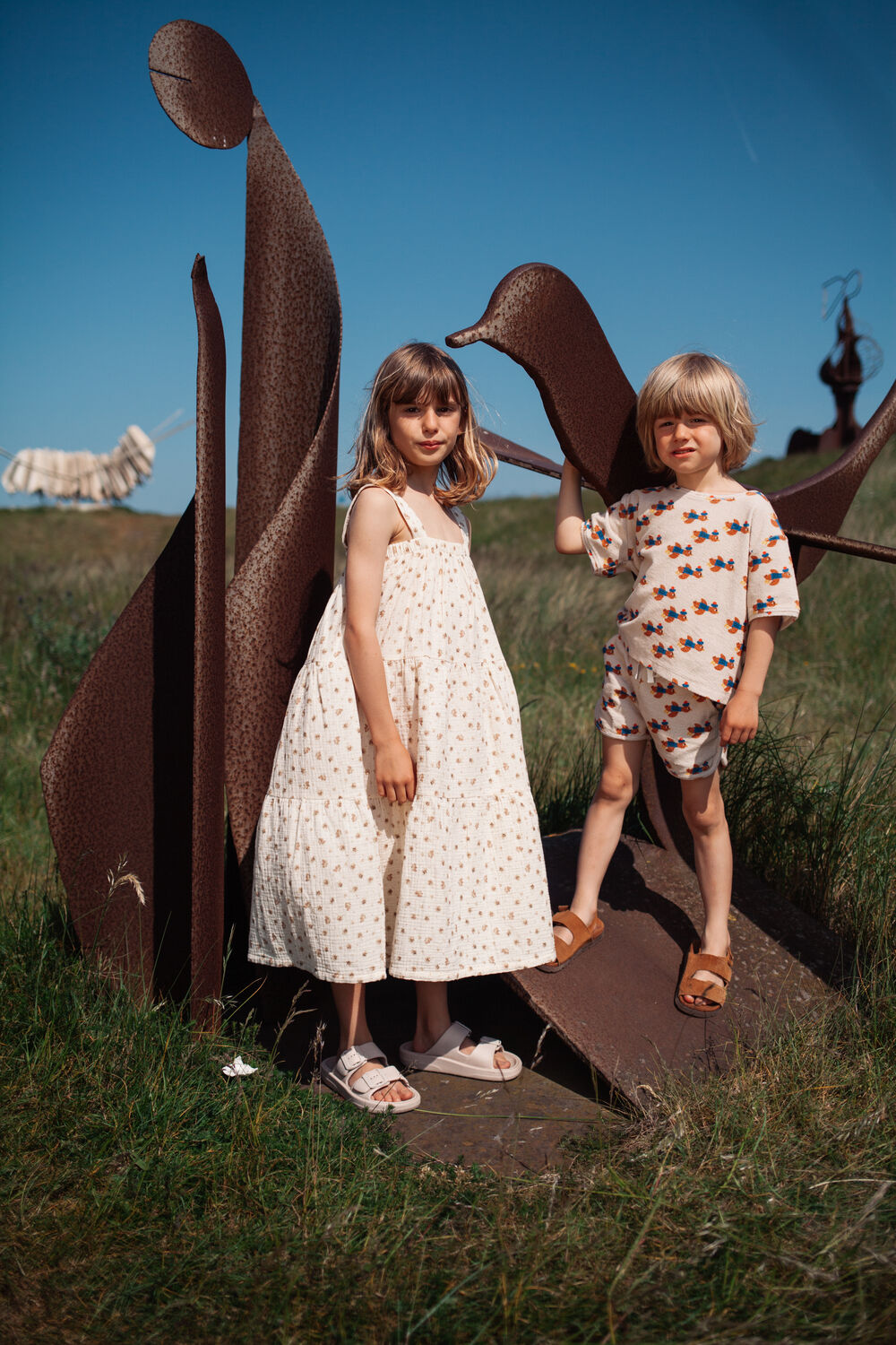 Beige DAILY BRAT Maxi jurk MAELIE DRESS - large