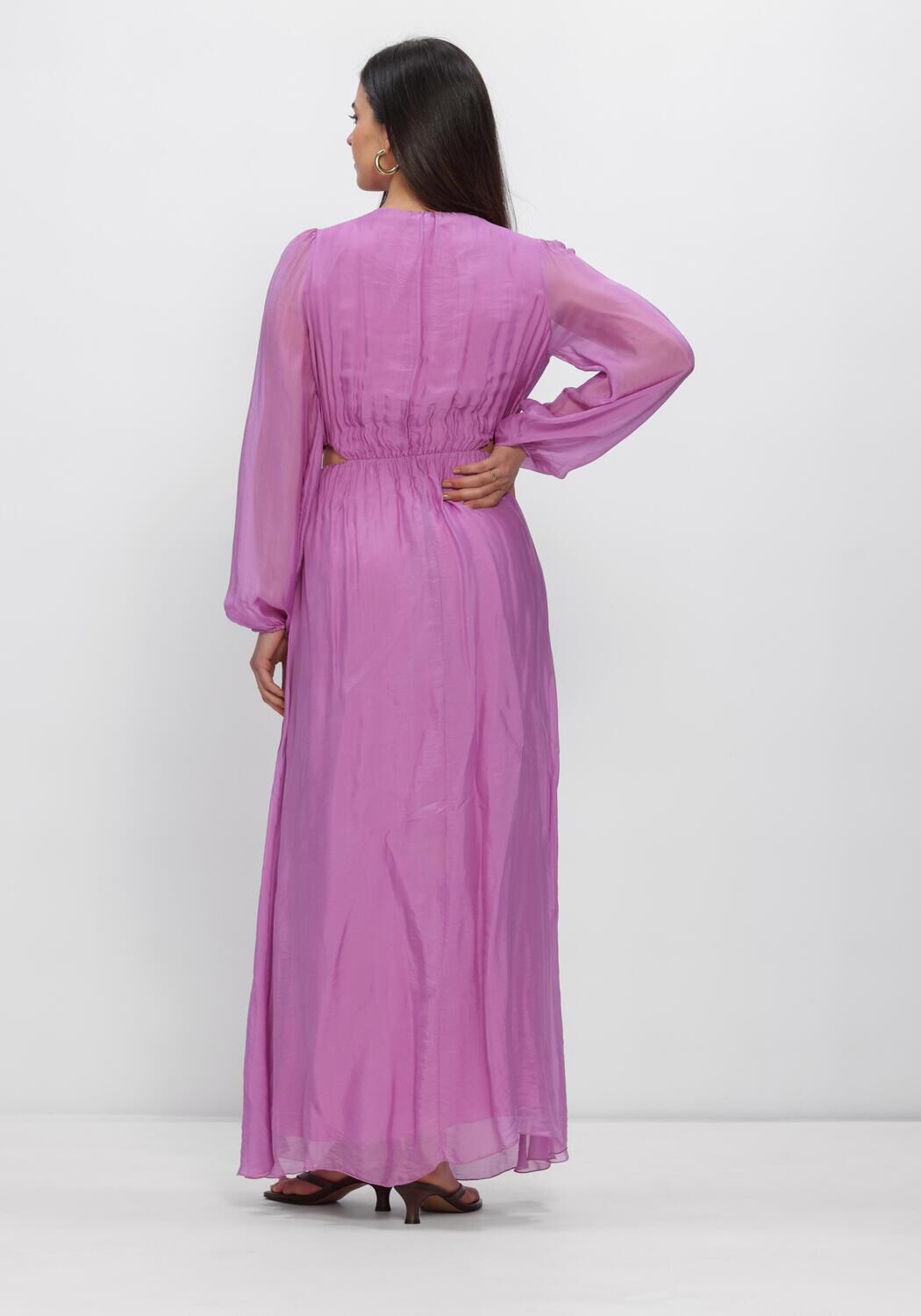 FREEBIRD Robe maxi F-WV-SILK-VIS-26-1 Lilas - large