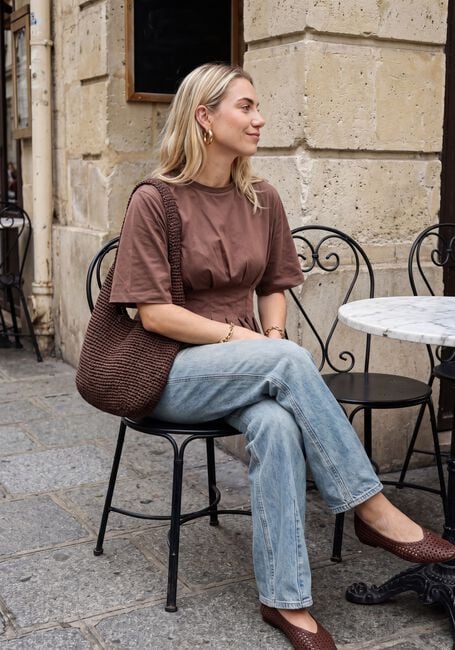 GESTUZ Haut GZINEZ TEE en marron - large