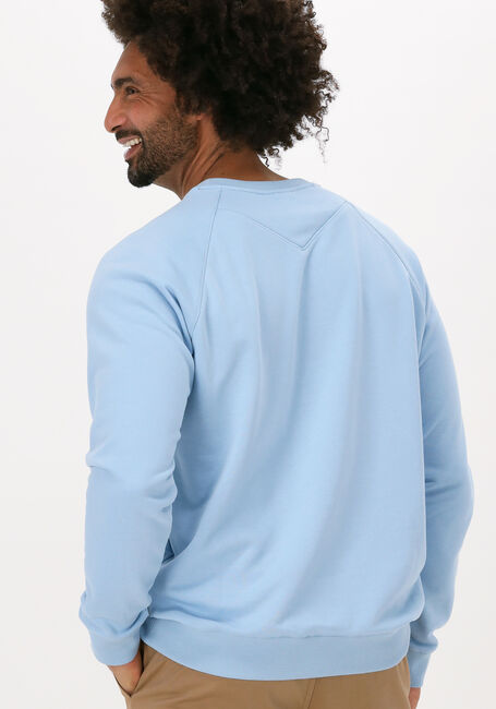 Lichtblauwe SCOTCH & SODA Sweater EMBROIDERED RAGLAN CREW-NECK S - large