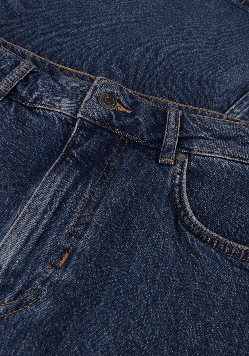 OBJECT Jupe midi OBJELLEN MIDI DENIM SKIRT Bleu fonc&eacute; - large