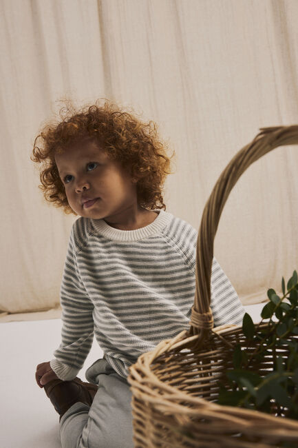 LIL' ATELIER Pull NMMKADIN LS KNIT Écru - large