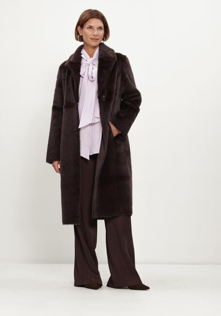 BEAUMONT Manteau en fausse fourrure COBY COAT en marron - large