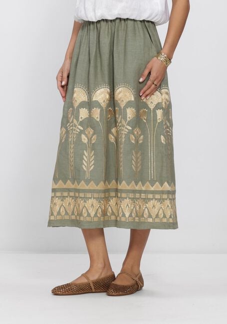 GREEK ARCHAIC KORI Jupe midi S26K-2072025 Kaki - large