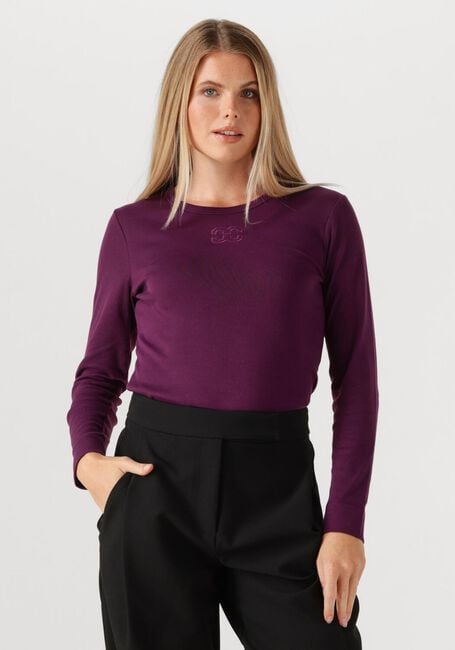 CO'COUTURE Haut GRANNY EMBROIDERY TEE en violet - large