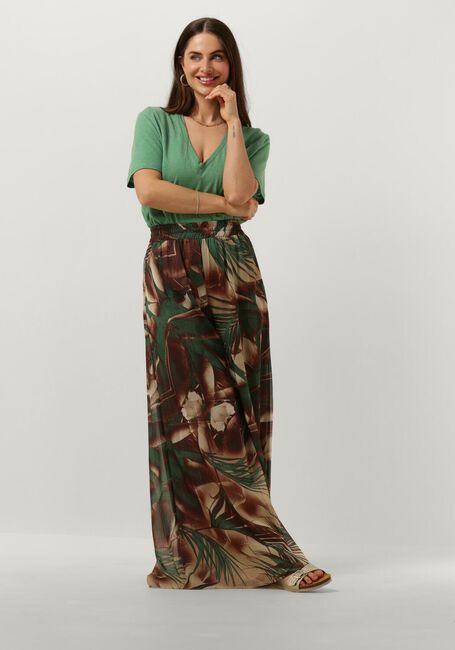 ACCESS Haut SHORT-SLEEVE V BLOUSE en vert - large