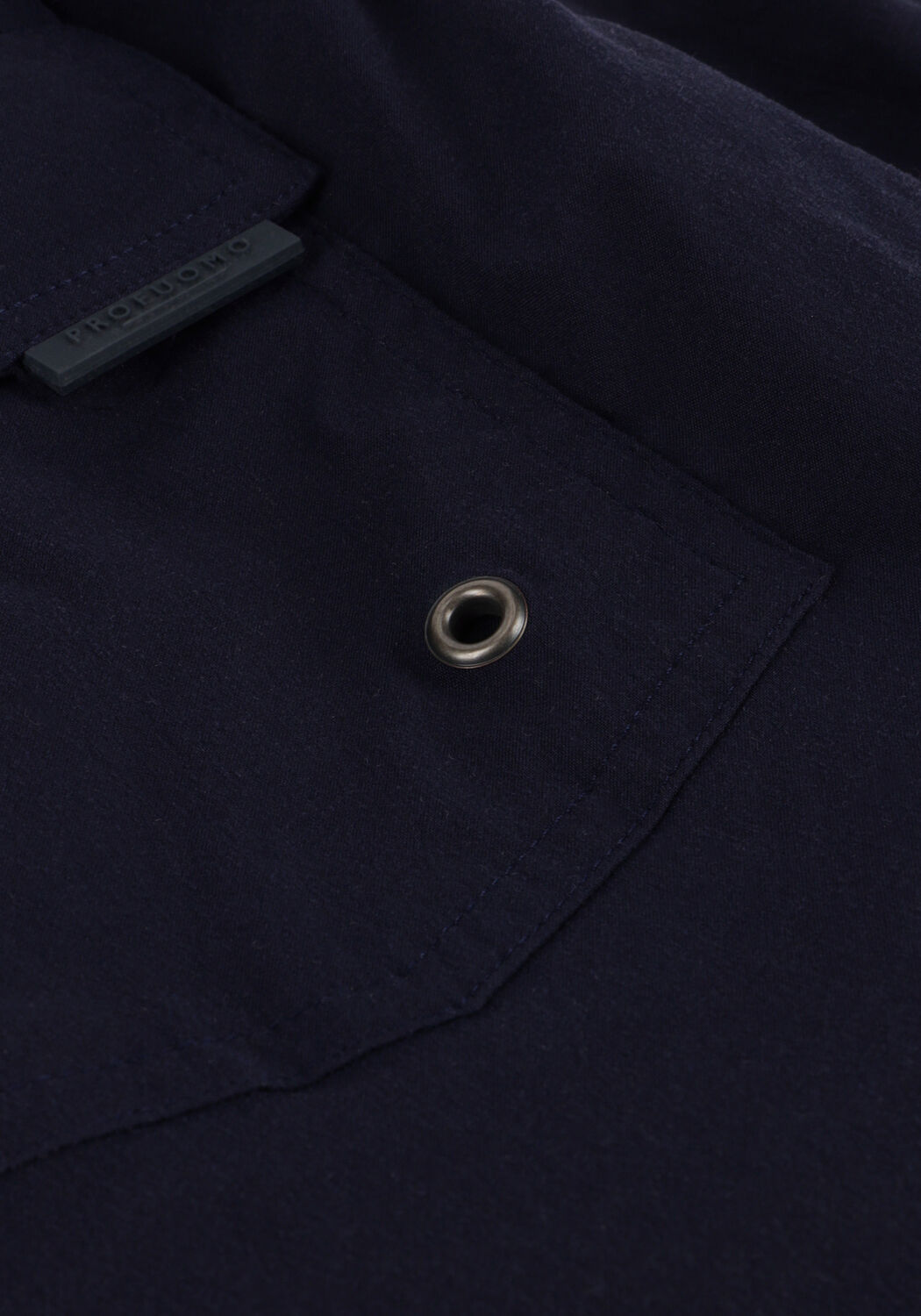 PROFUOMO Shorts de bain SWIMSHORT SOLID Bleu fonc&eacute; - large