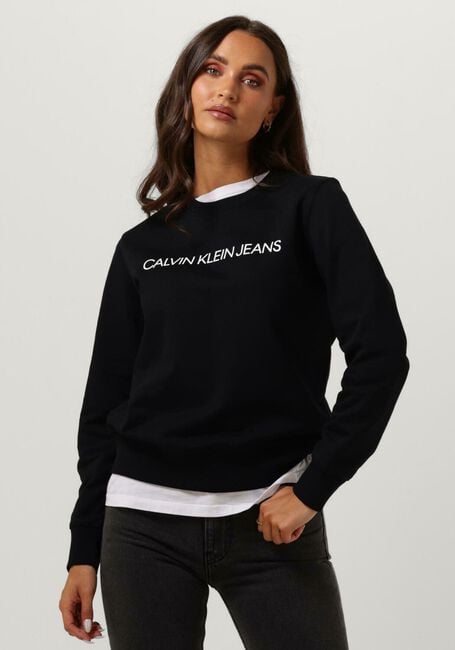 CALVIN KLEIN Pull INSTITUTIONAL CORE LOGO CN en noir - large