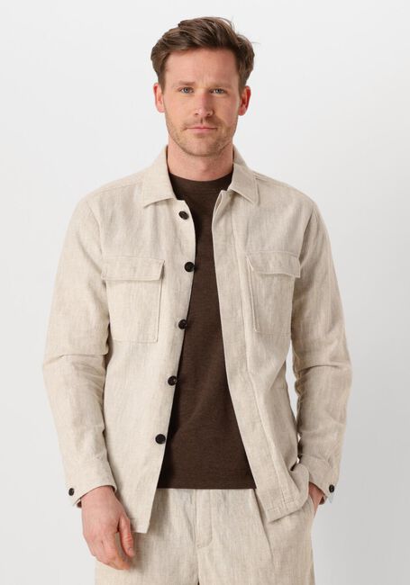 PROFUOMO OVERSHIRT COTTON LINEN Surchemises Sable - large