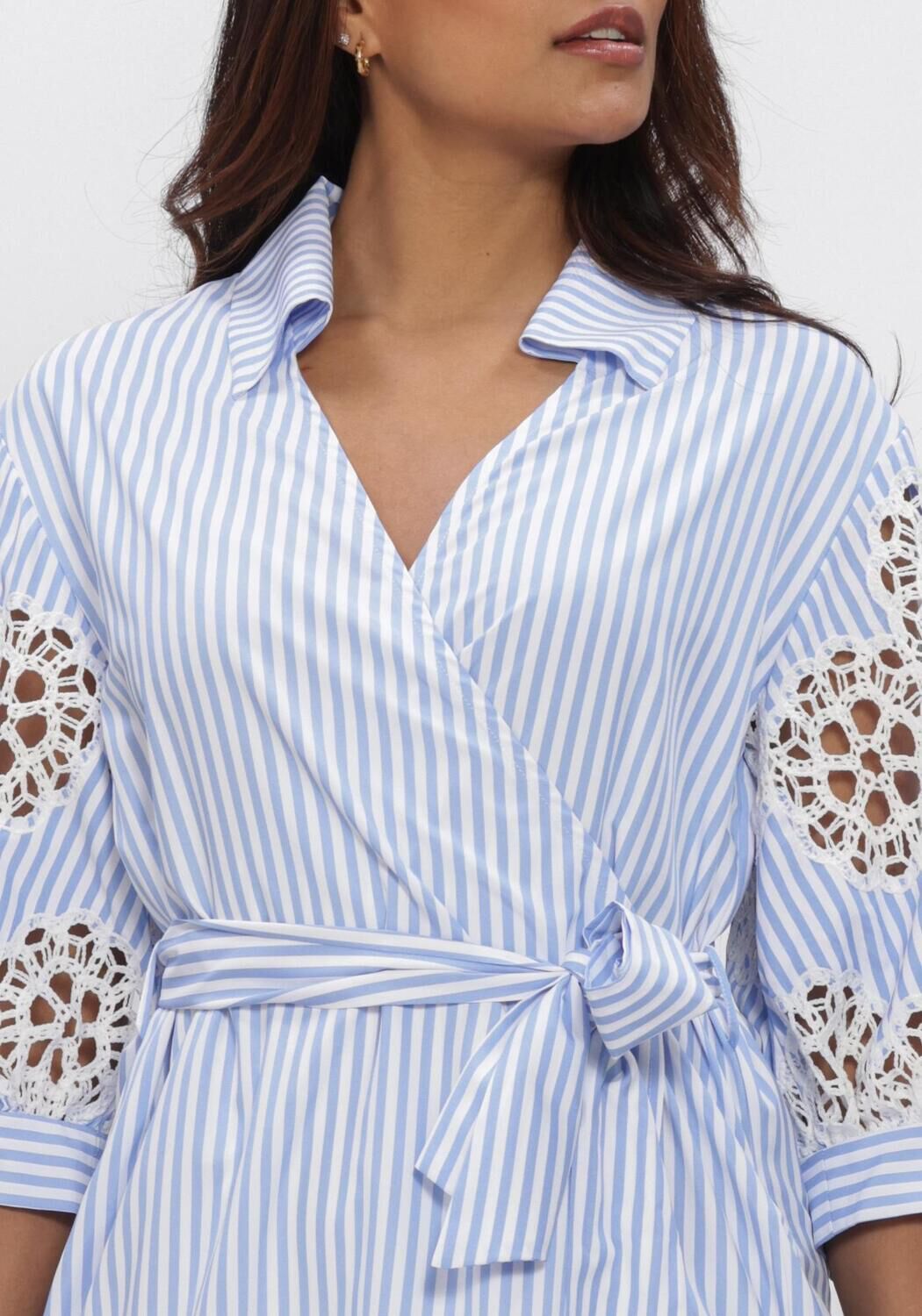 Blauwe ANA ALCAZAR Midi jurk 041782-3801 - large