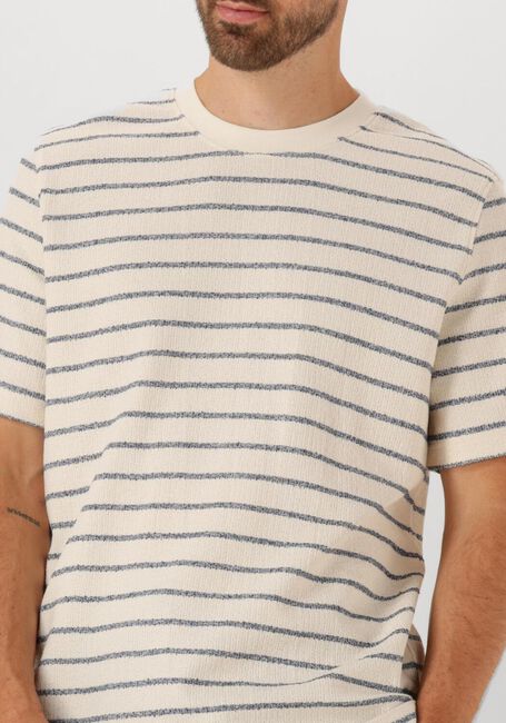 Blauwe SELECTED HOMME T-shirt SLHDJANGO STRIPE SS O-NECK TEE - large