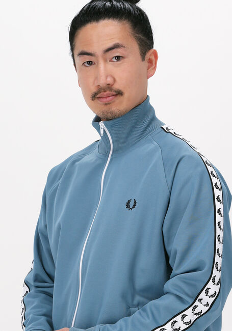 FRED PERRY Gilet TAPED TRACK JACKET en bleu - large