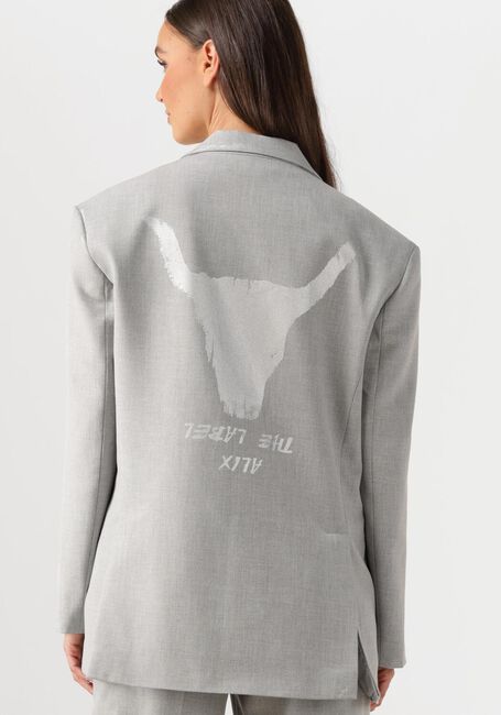 ALIX THE LABEL Blazer LADIES WOVEN FOIL STRIPE BLAZER Gris clair - large