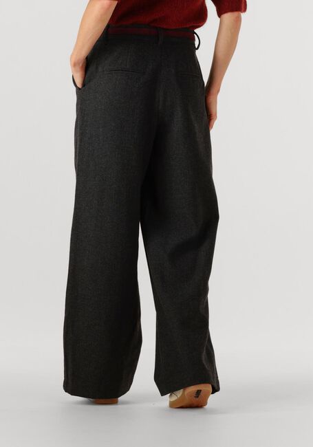 Donkergrijze MSCH COPENHAGEN Wijde broek MSCHSEBA HW PANTS - large