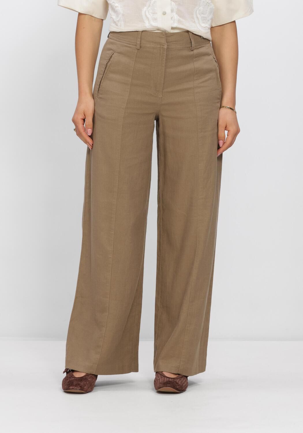 Oker ROUGE EDIT Blazers ROUSUMMER HW W/F TROUSER - large