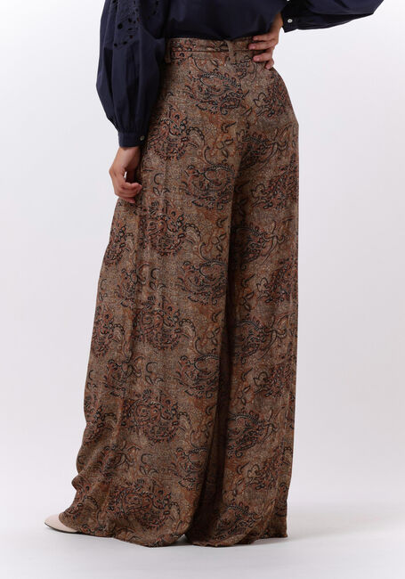 BY-BAR Pantalon large VIDE PAISLEY PANT en marron - large
