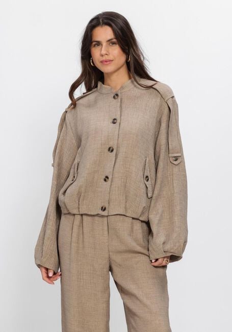 Taupe Y.A.S. Jack YASRINA LS JACKET - large