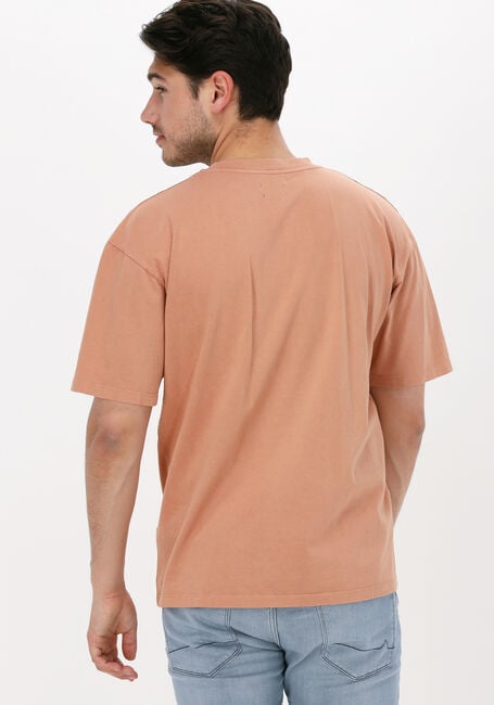 EDWIN T-shirt KISSU CHEST NATURAL TS en orange - large