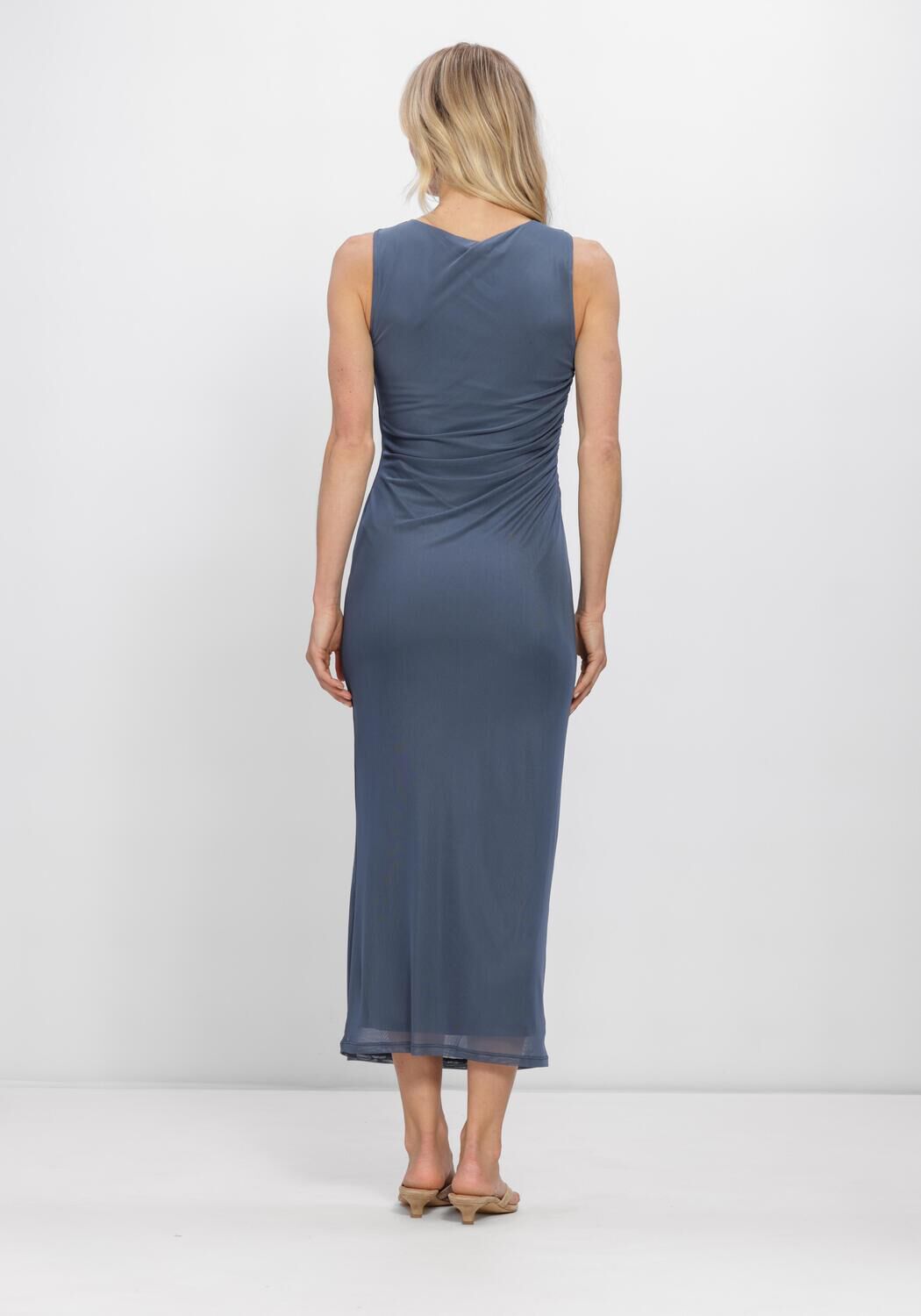 Blauwe EDITED Jurken NOURA DRESS - large