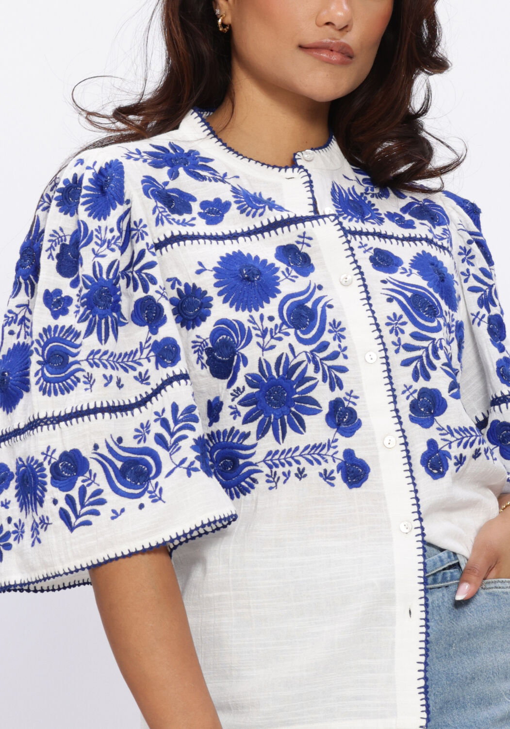 ANTIK BATIK MATIAS BLOUSE Blouses en blanc - large