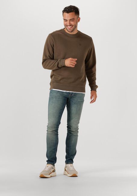 CAST IRON Chandail REGULAR FIT TWILL en marron - large