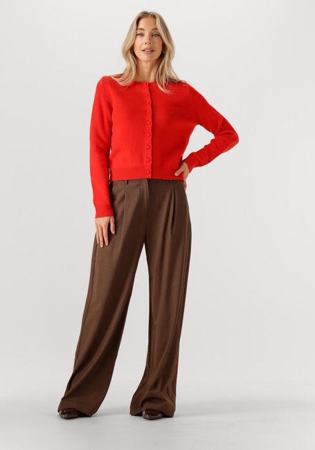 SUNCOO Pantalon large JONAS en marron - large