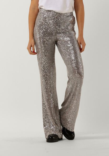 Zilveren Y.A.S. Pantalon YASSTEEL HW FLARED PANTS - large