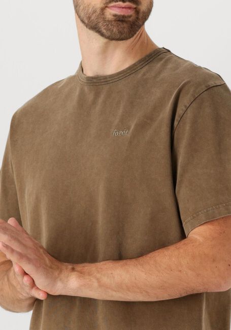 FORÉT T-shirt OAK FADED WASH T-SHIRT en marron - large