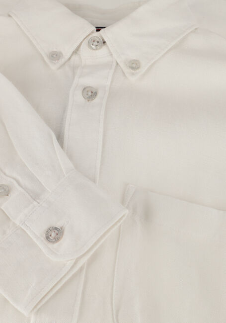 TOMMY HILFIGER Chemise décontracté LINEN BLEND RELAXED SHIRT LS en blanc - large