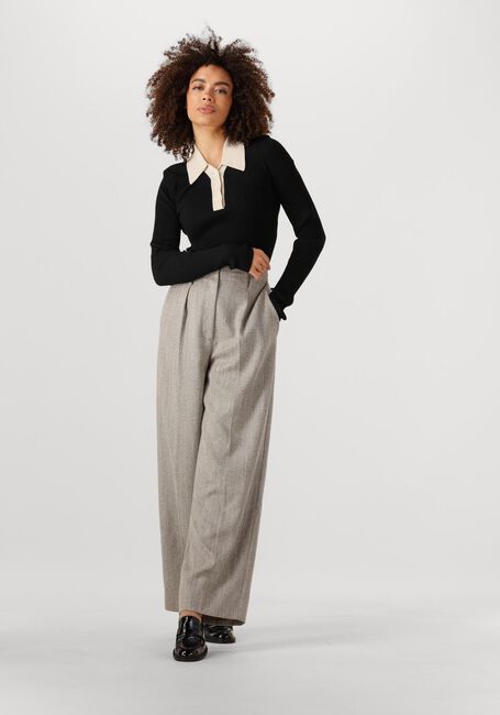 SECOND FEMALE Pantalon JUN TROUSERS Gris clair - large